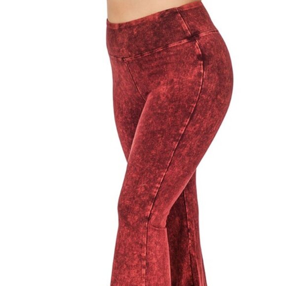 Stone Wash Flare Pants - Picture 1 of 4